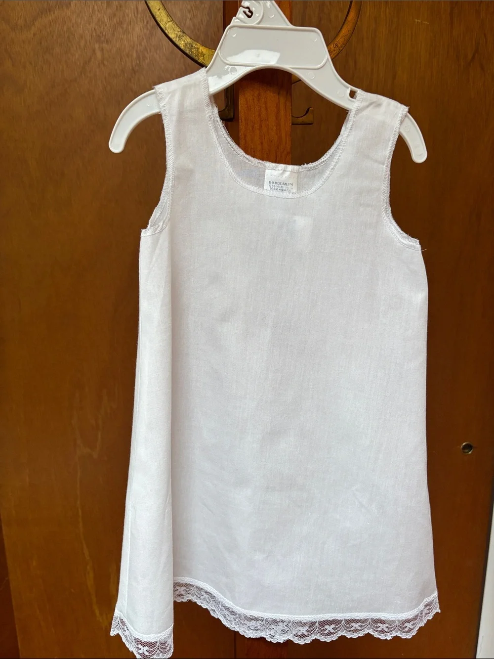White Embroidered Christening Dress. 3 piece